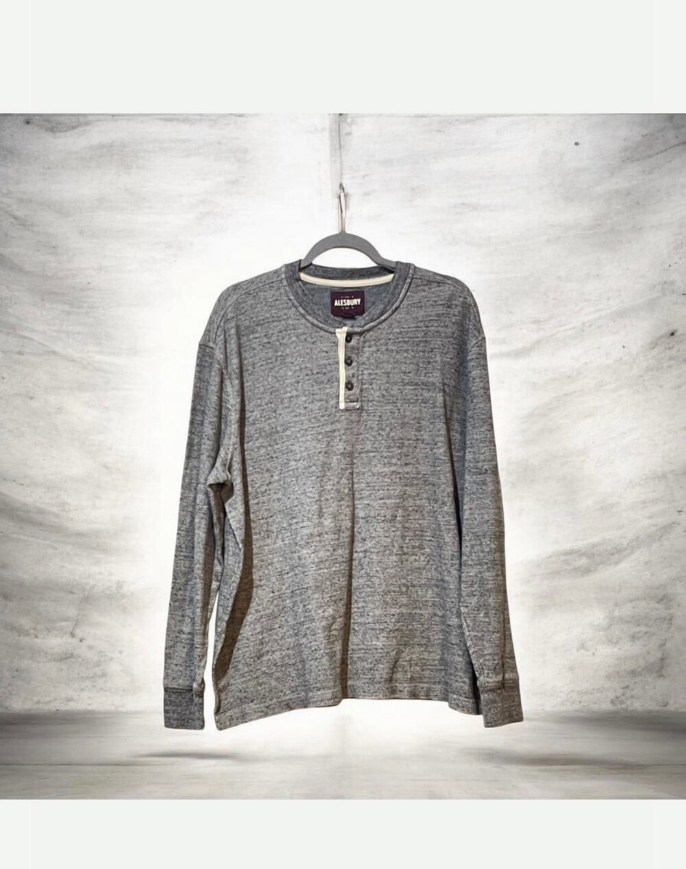 Men’s Alesbury Gray Cotton Pullover Size XXL